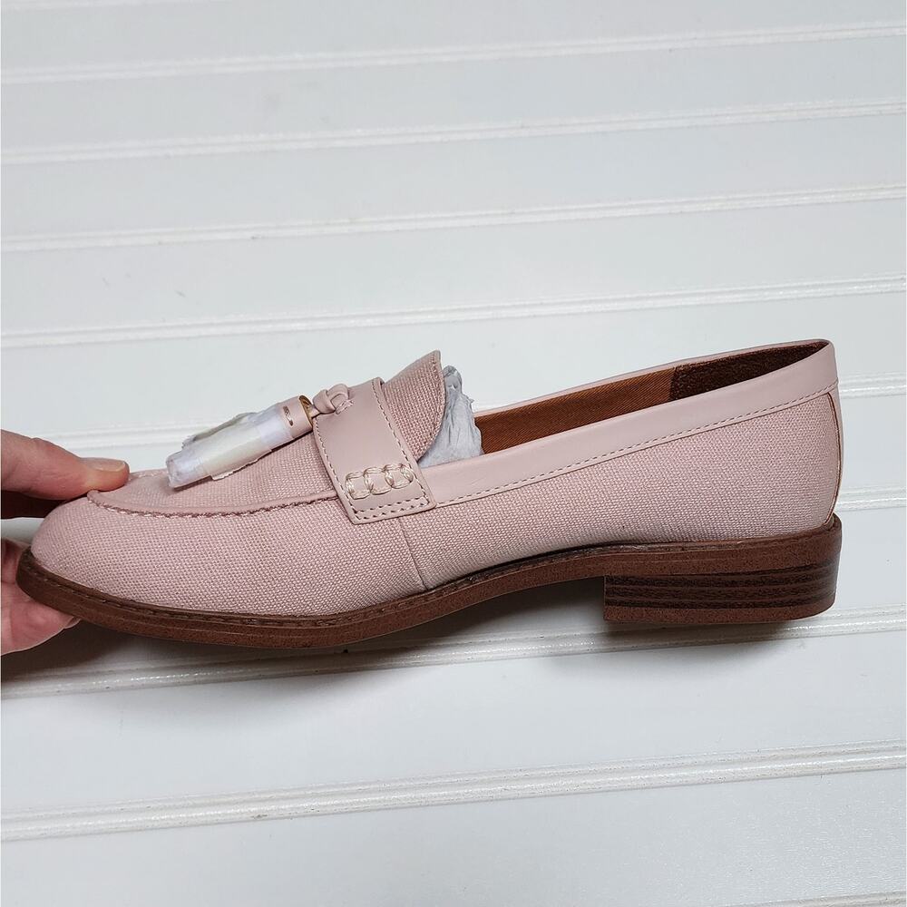 NWOT Franco Sorto Women's Carolynn Low2 Pink Tassel Loafer Shoes Size 8.5 - Picture 6 of 11